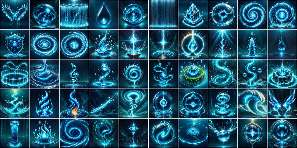 写実RPGアイコン素材セット(魔法・スキル2)