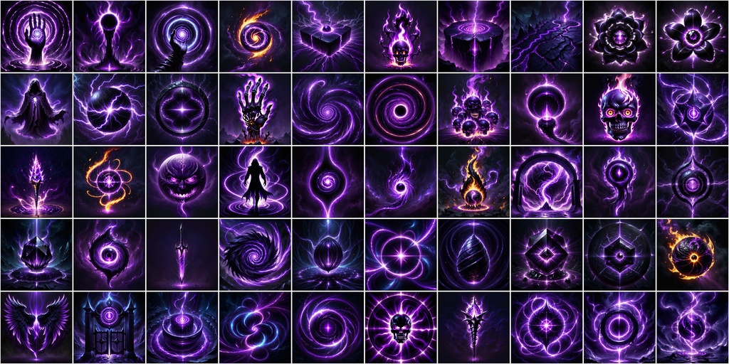 写実RPGアイコン素材セット(魔法・スキル2)