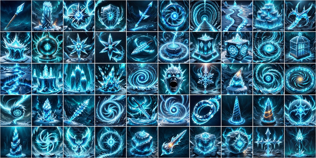 写実RPGアイコン素材セット(魔法・スキル2)