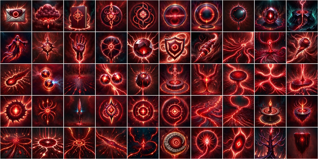 写実RPGアイコン素材セット(魔法・スキル2)