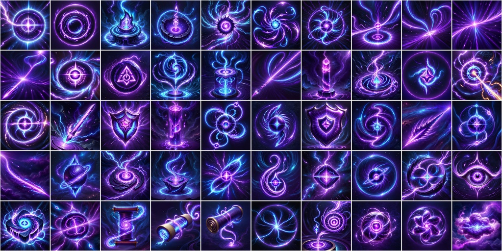 写実RPGアイコン素材セット(魔法・スキル2)