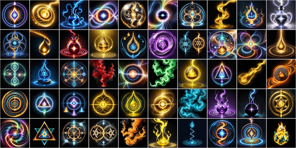 写実RPGアイコン素材セット(魔法・スキル3)