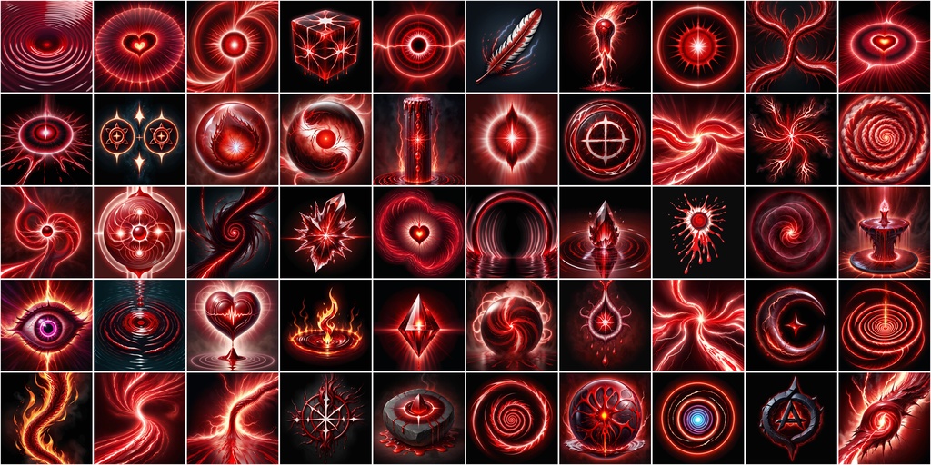 写実RPGアイコン素材セット(魔法・スキル3)