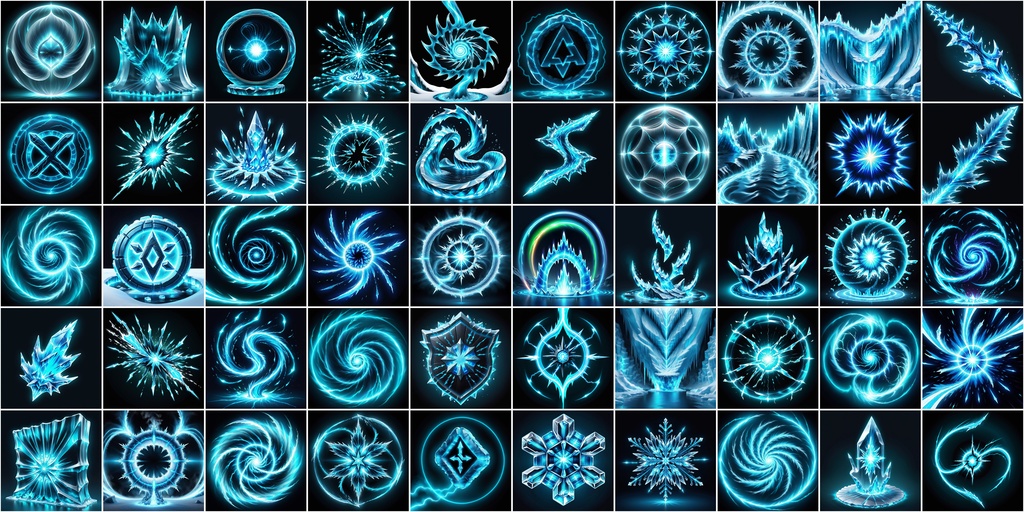 写実RPGアイコン素材セット(魔法・スキル3)