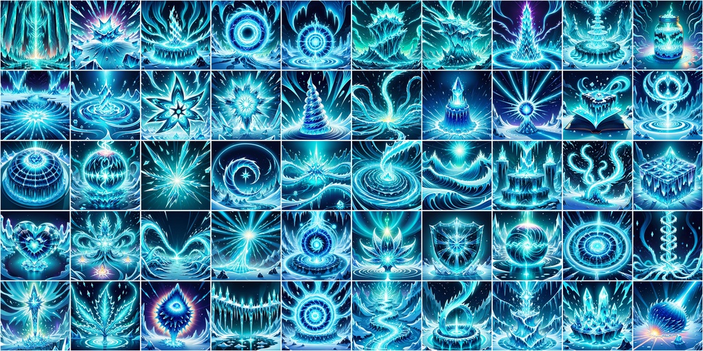 漫画風RPGアイコン素材セット(魔法・スキル1)