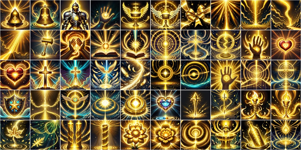 漫画風RPGアイコン素材セット(魔法・スキル1)