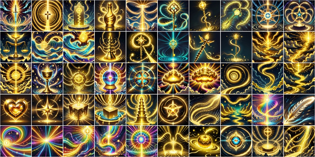 漫画風RPGアイコン素材セット(魔法・スキル1)