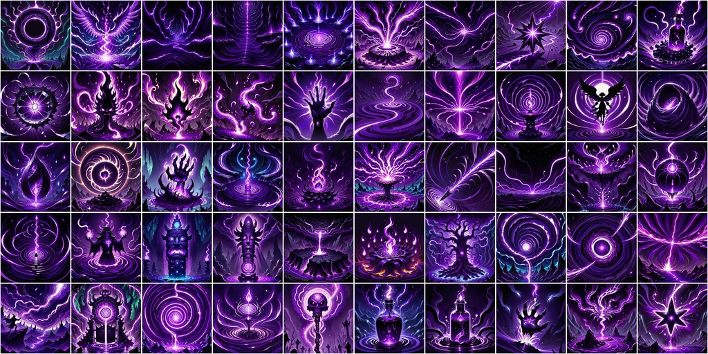 漫画風RPGアイコン素材セット(魔法・スキル1)