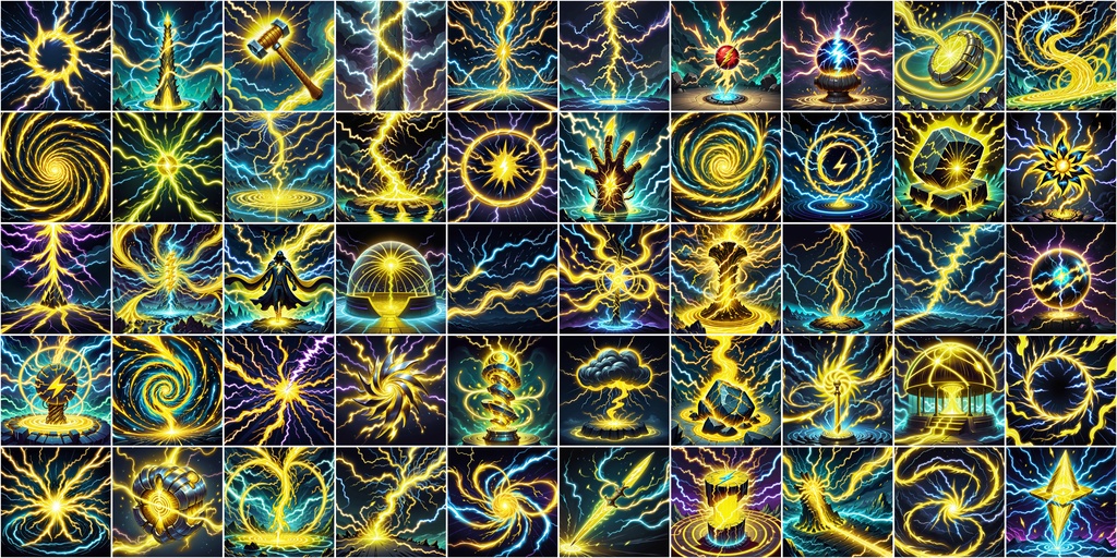 漫画風RPGアイコン素材セット(魔法・スキル1)