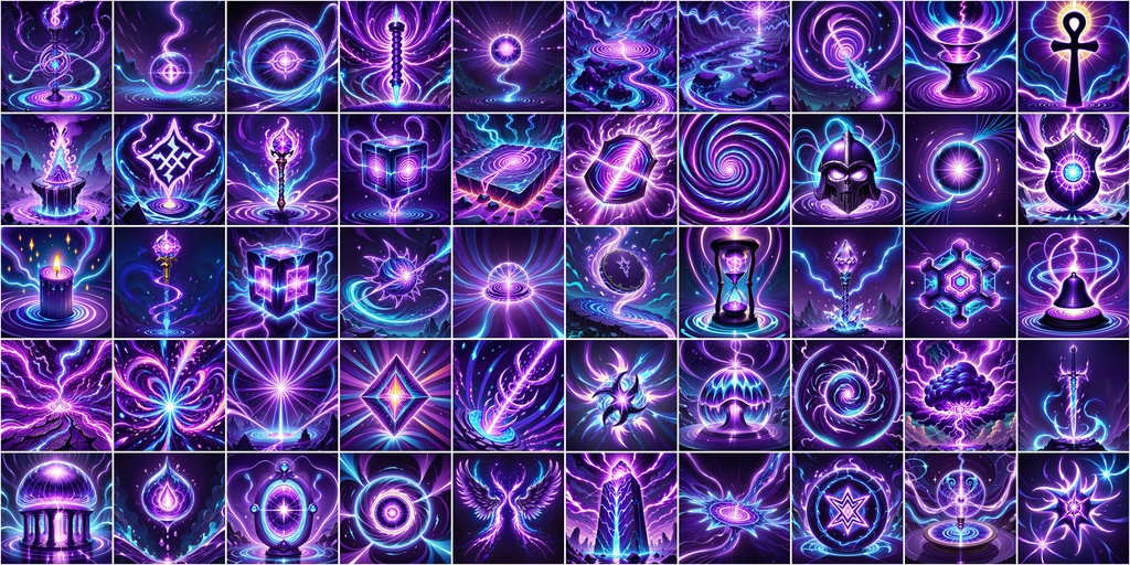 漫画風RPGアイコン素材セット(魔法・スキル1)