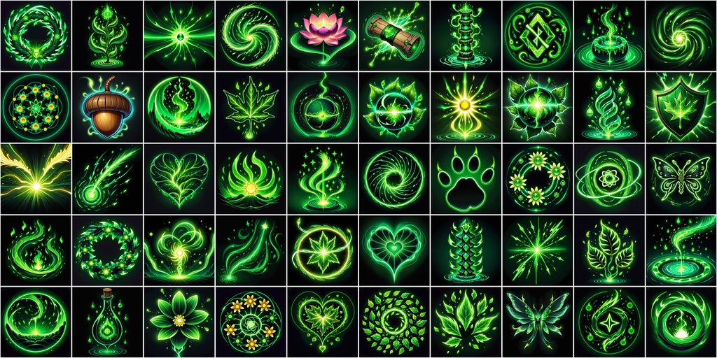 漫画風RPGアイコン素材セット(魔法・スキル2)