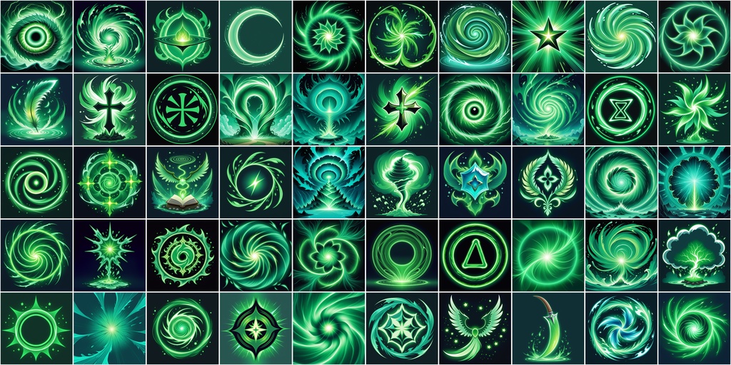 漫画風RPGアイコン素材セット(魔法・スキル3)