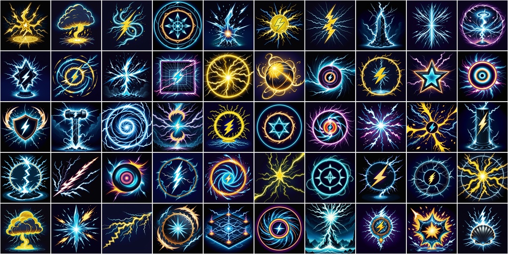 漫画風RPGアイコン素材セット(魔法・スキル3)