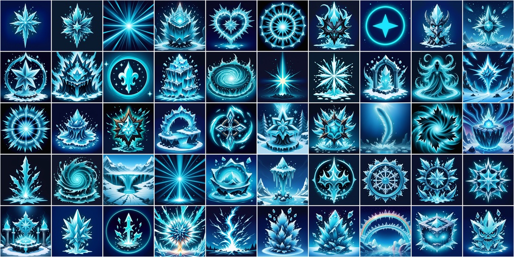 漫画風RPGアイコン素材セット(魔法・スキル3)