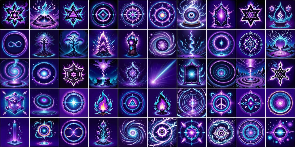 漫画風RPGアイコン素材セット(魔法・スキル3)