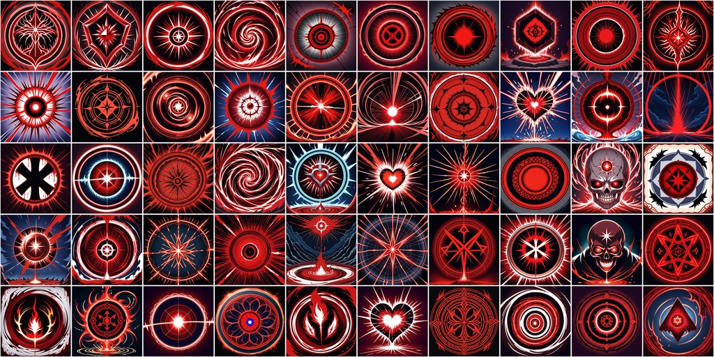 アニメ風RPGアイコン素材セット(魔法・スキル1)