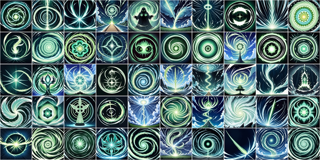 アニメ風RPGアイコン素材セット(魔法・スキル1)