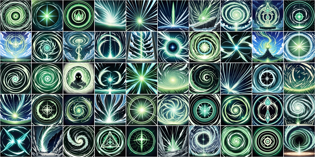 アニメ風RPGアイコン素材セット(魔法・スキル1)