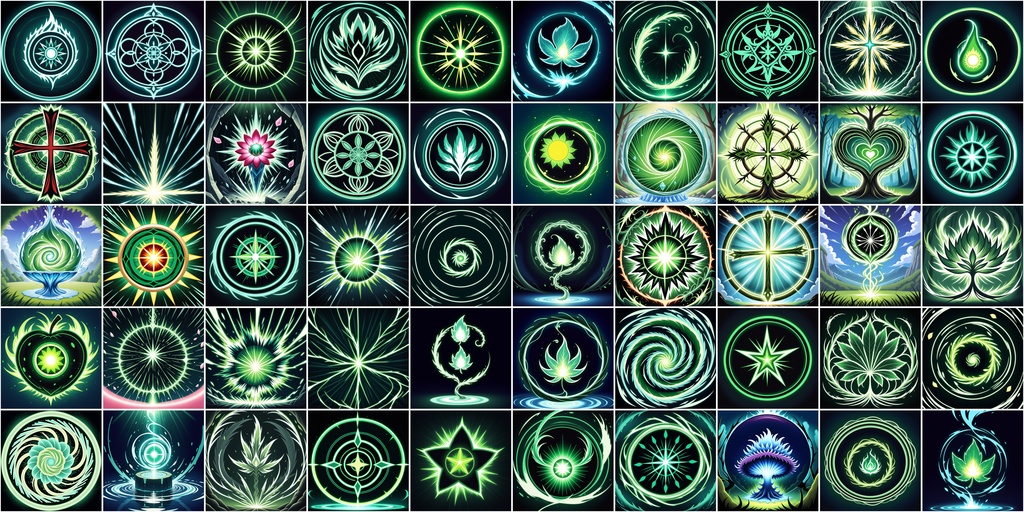 アニメ風RPGアイコン素材セット(魔法・スキル1)