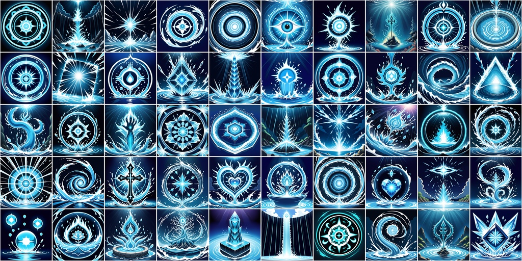 アニメ風RPGアイコン素材セット(魔法・スキル1)