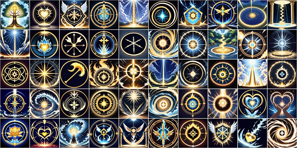 アニメ風RPGアイコン素材セット(魔法・スキル1)