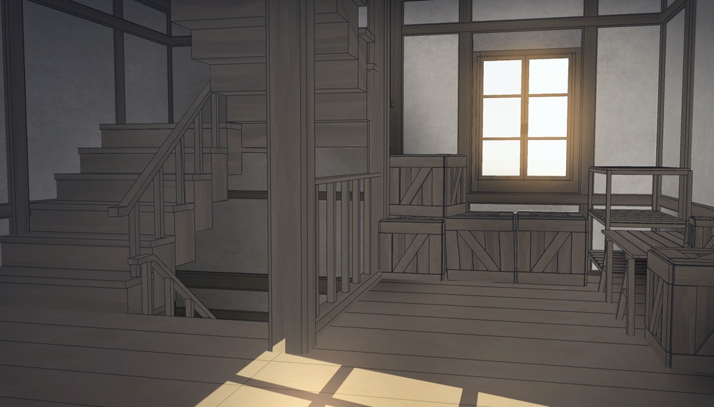 Medieval House 3Floor Set + 408 Material/Prop