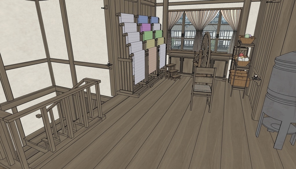 Medieval House 3Floor Set + 408 Material/Prop