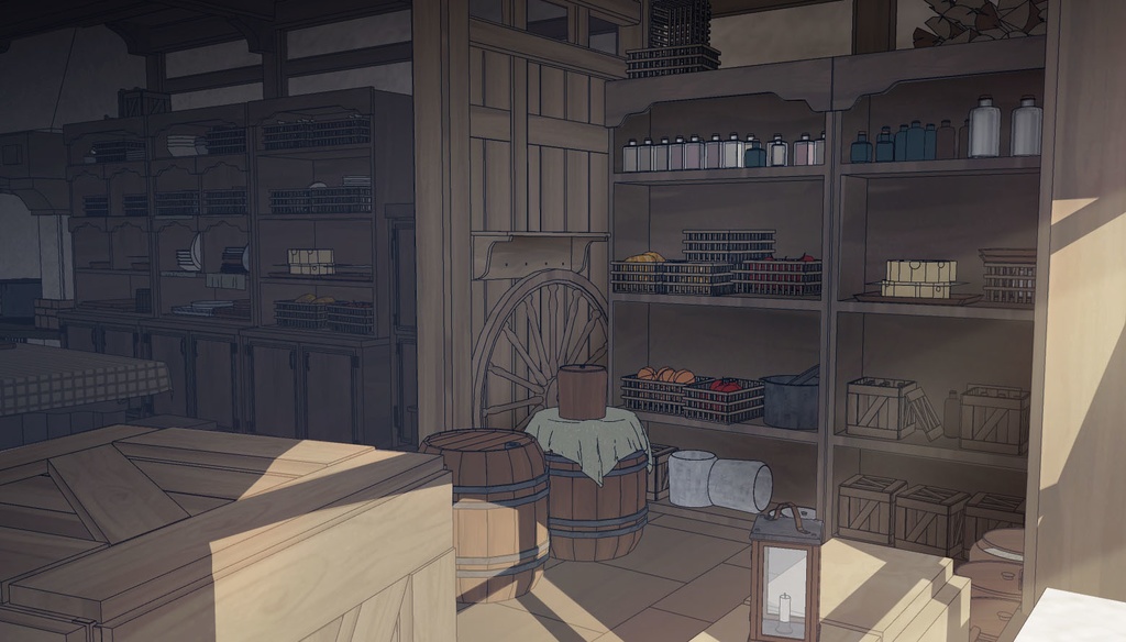 Medieval House 3Floor Set + 408 Material/Prop