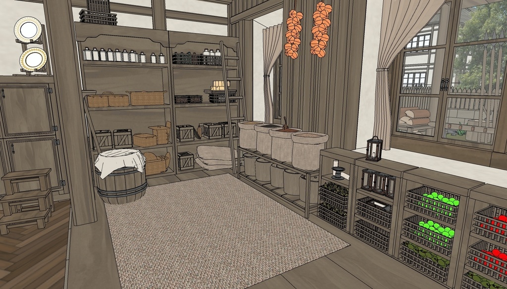 Medieval House 3Floor Set + 408 Material/Prop