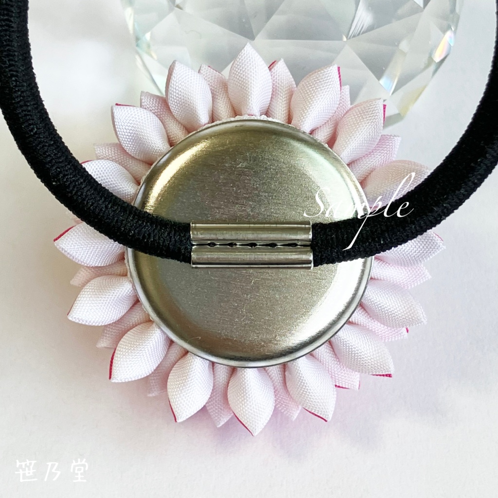 つまみ細工 和のヘアゴム~撫子~
