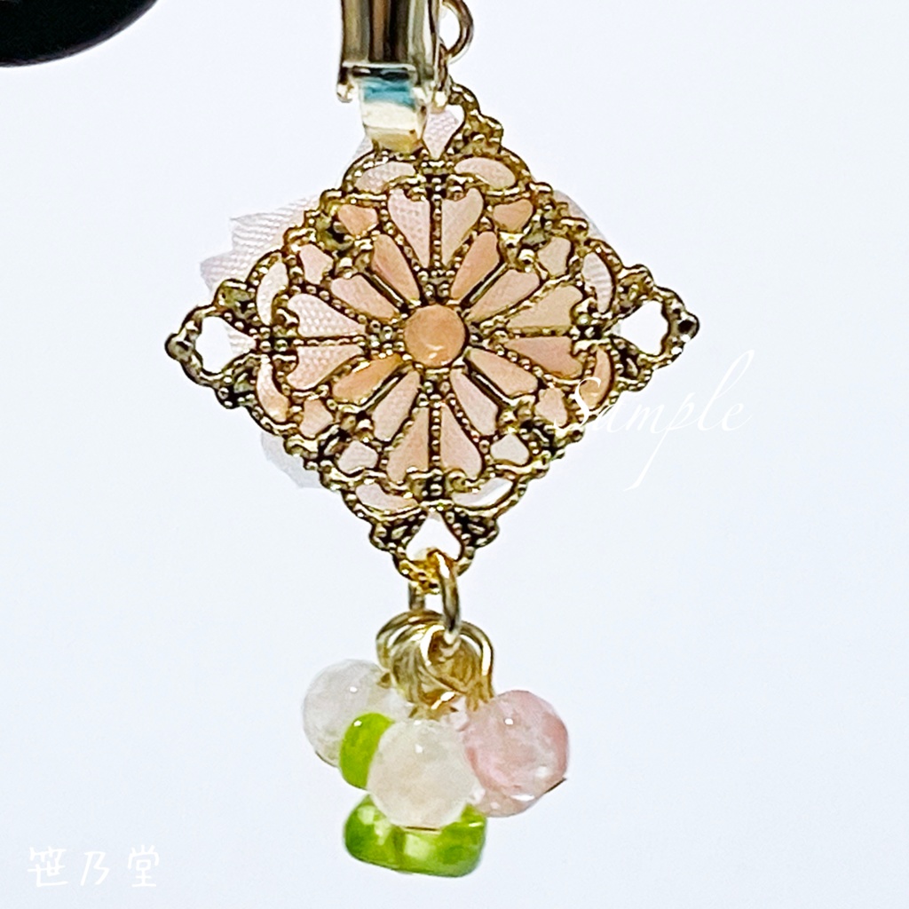 つまみ細工 和小物 桜のピアス/イヤリング