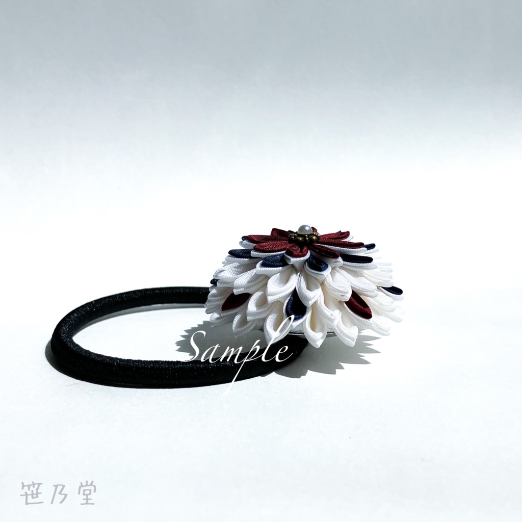 つまみ細工 和のヘアゴム〜曲芸師〜