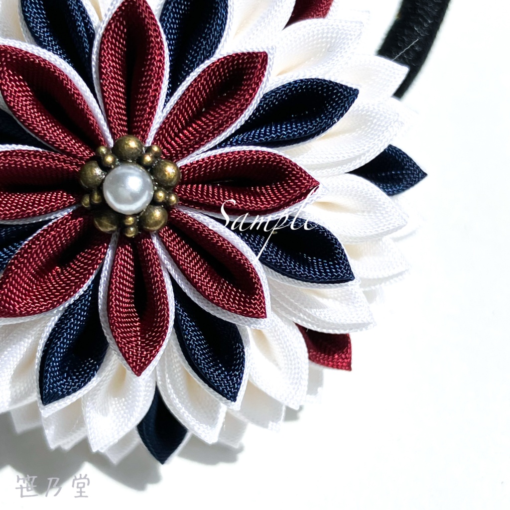 つまみ細工 和のヘアゴム〜曲芸師〜