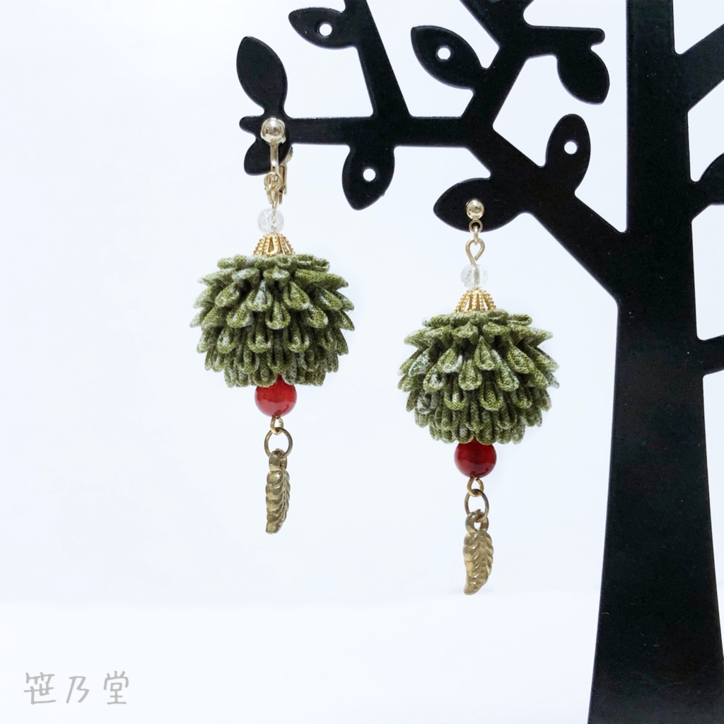 つまみ細工 和小物 ピアス/イヤリング