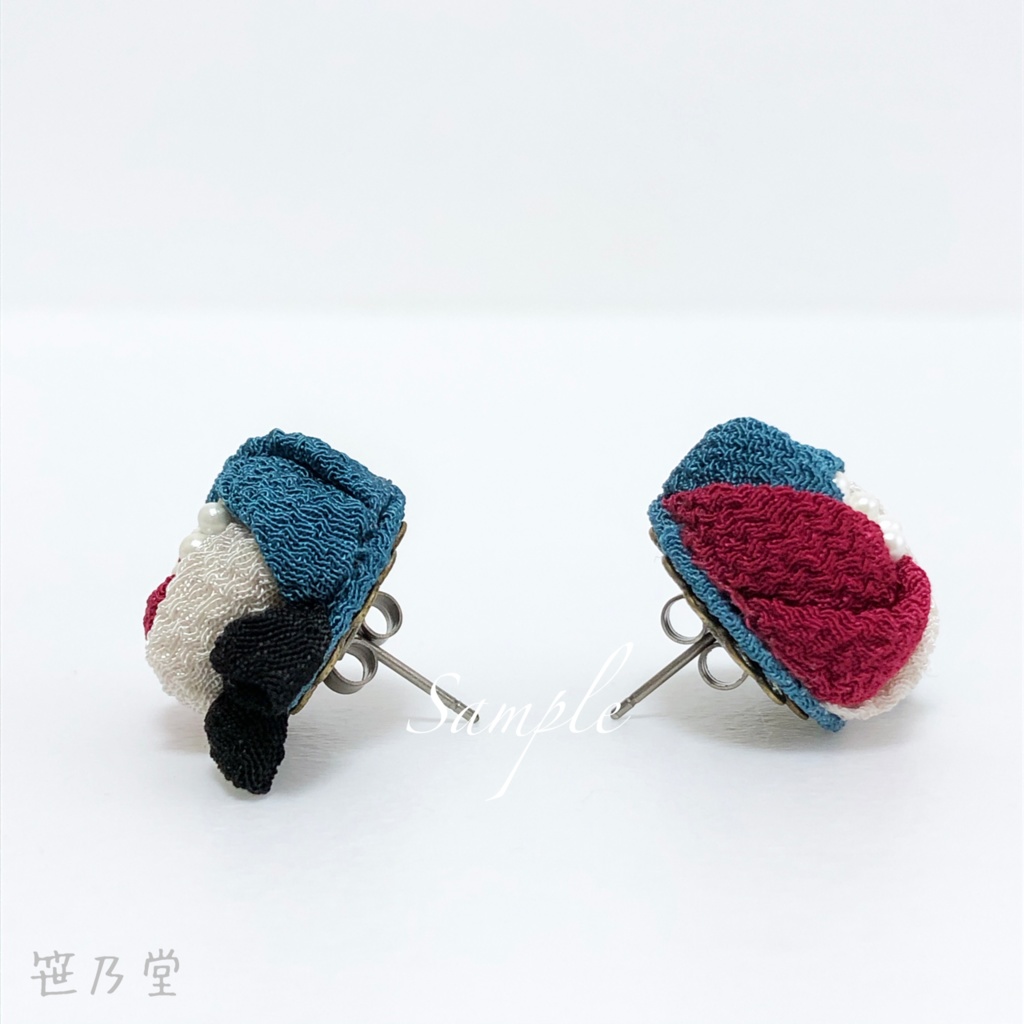 つまみ細工 ピアス