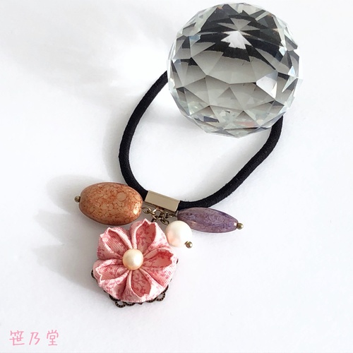 つまみ細工 和のヘアゴム〜桜〜