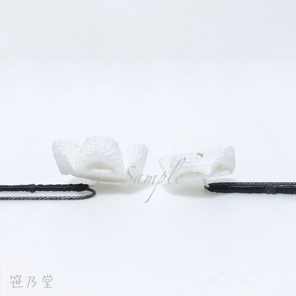 つまみ細工 かんざしセット【紫】