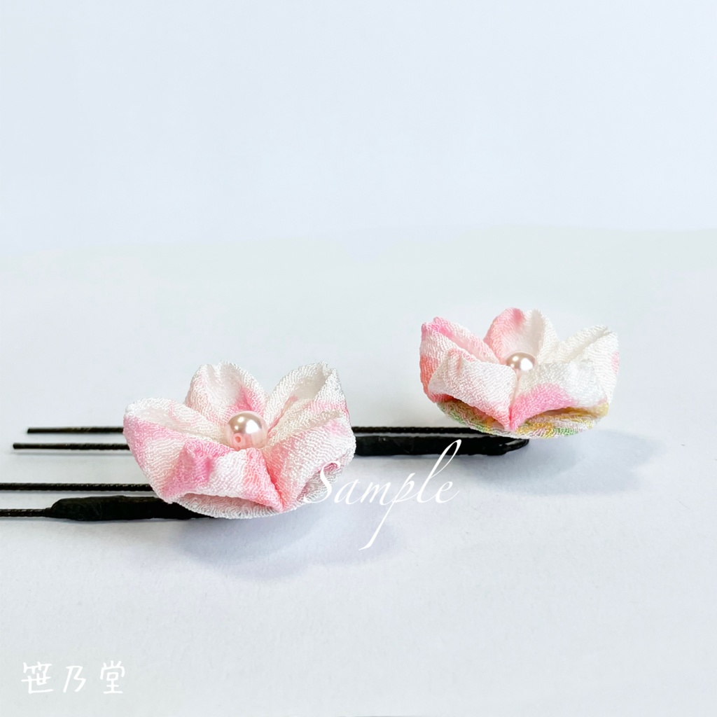 つまみ細工 桜のかんざしセット