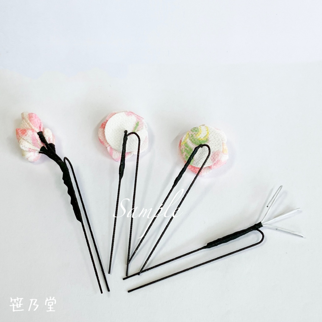 つまみ細工 桜のかんざしセット