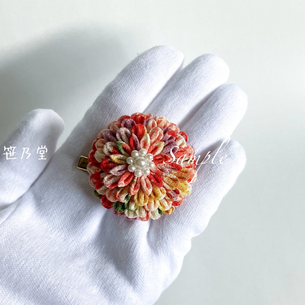 つまみ細工 和小物 2wayクリップ