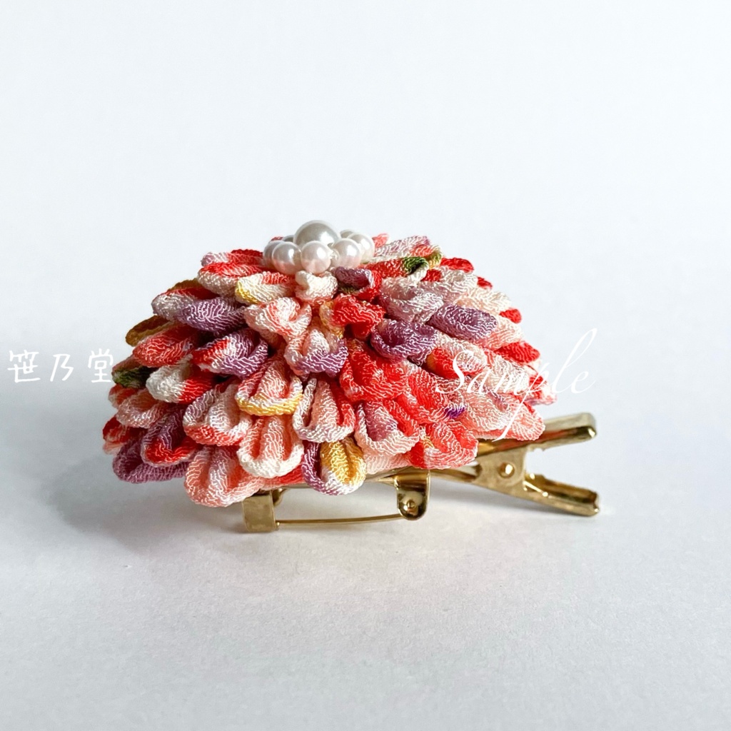 つまみ細工 和小物 2wayクリップ