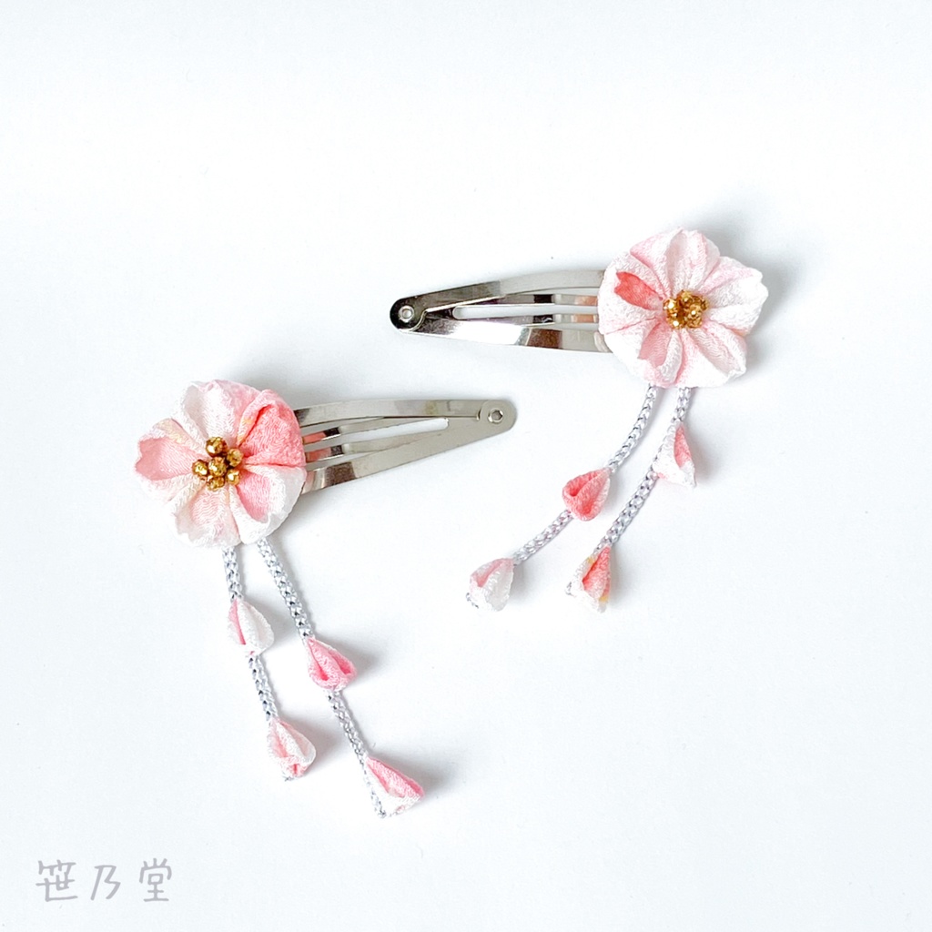 つまみ細工 和小物 桜のスリーピン