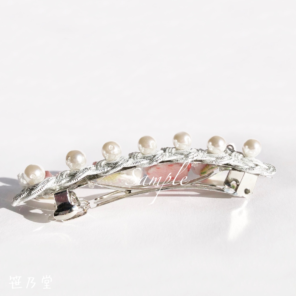 つまみ細工 和小物 桜のバレッタ