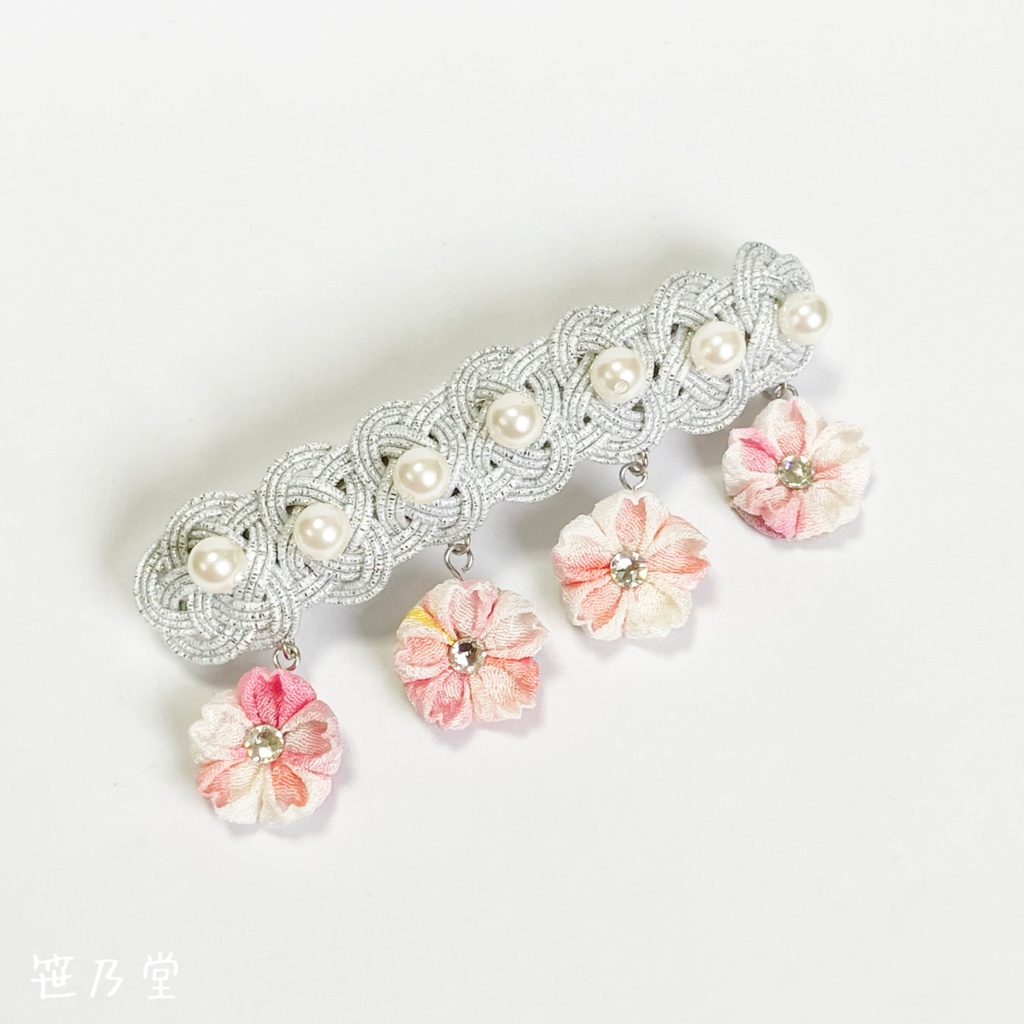 つまみ細工 和小物 桜のバレッタ