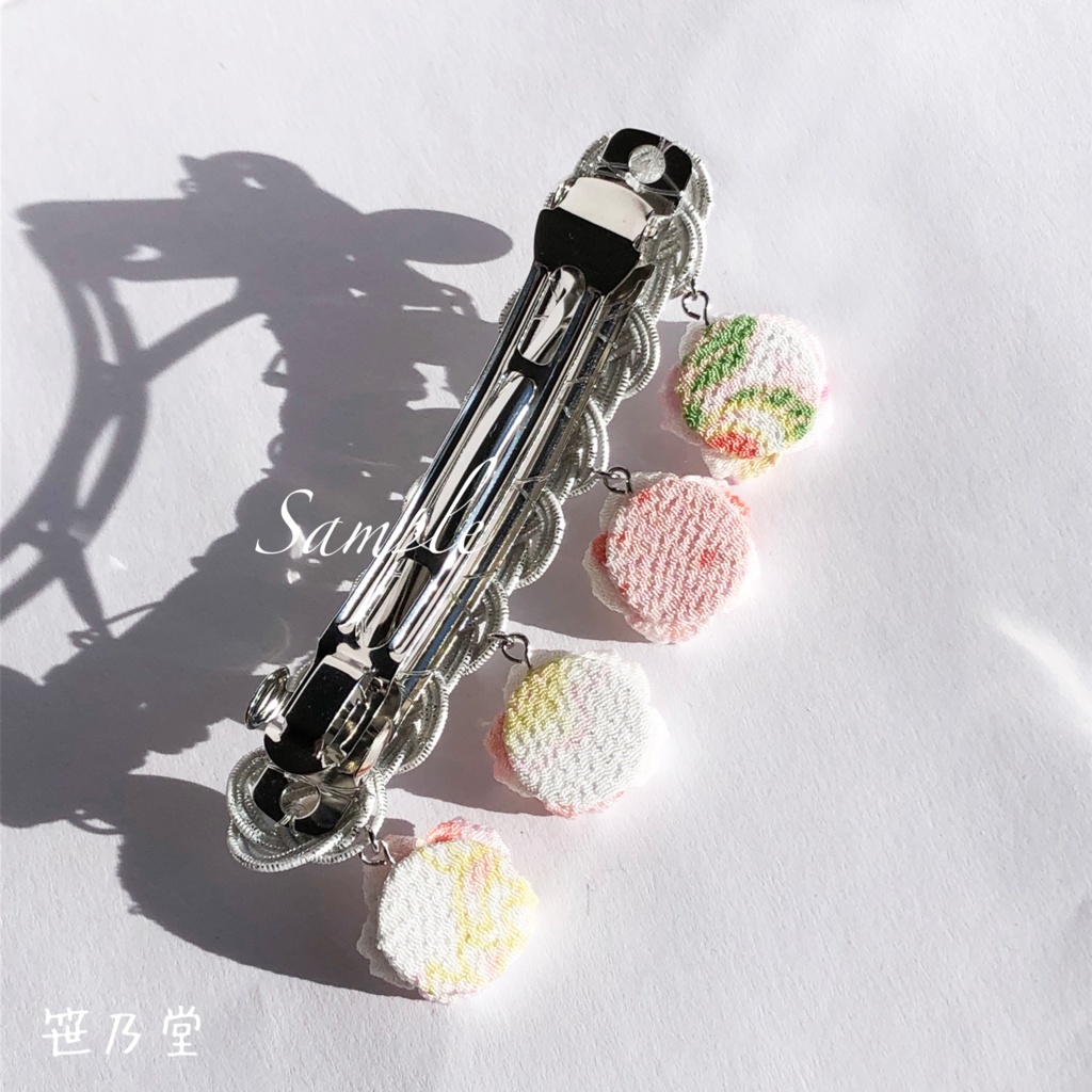 つまみ細工 和小物 桜のバレッタ