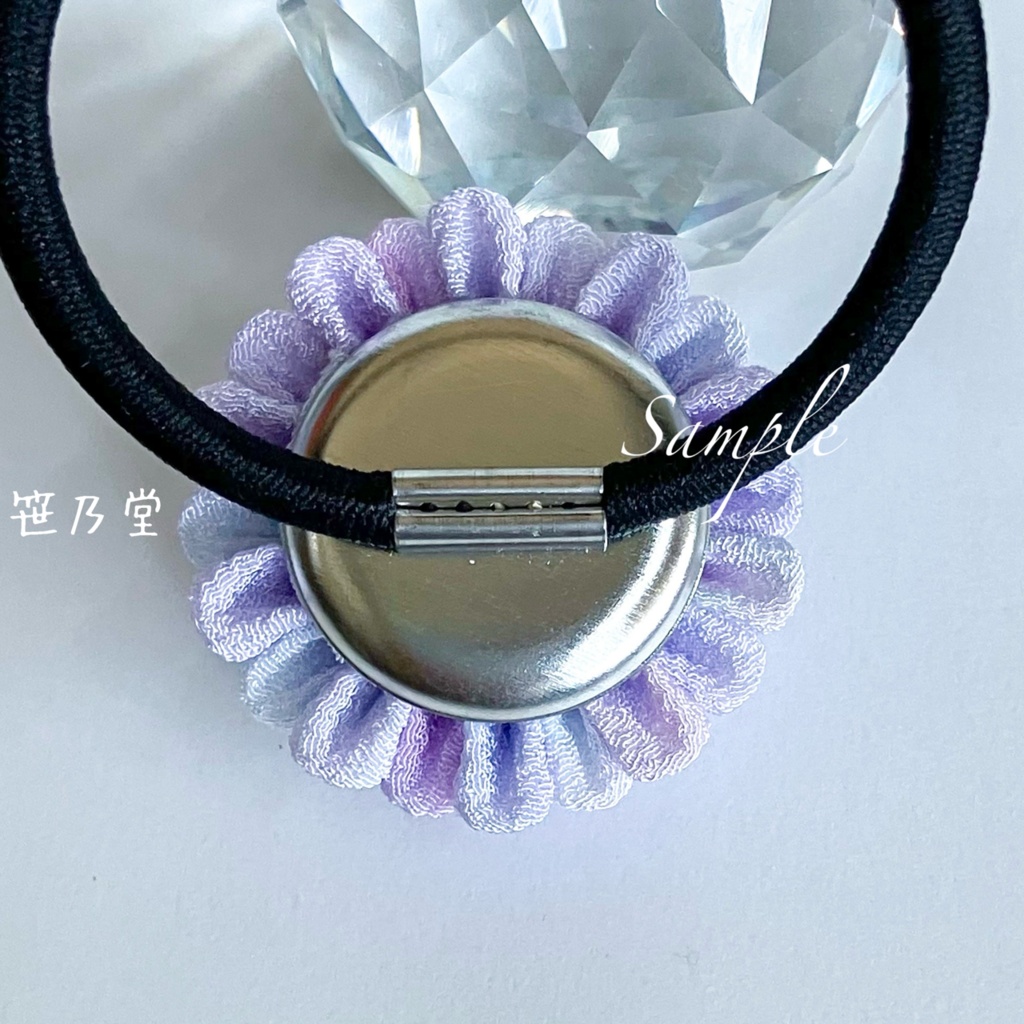 つまみ細工 和のヘアゴム~手毬花~