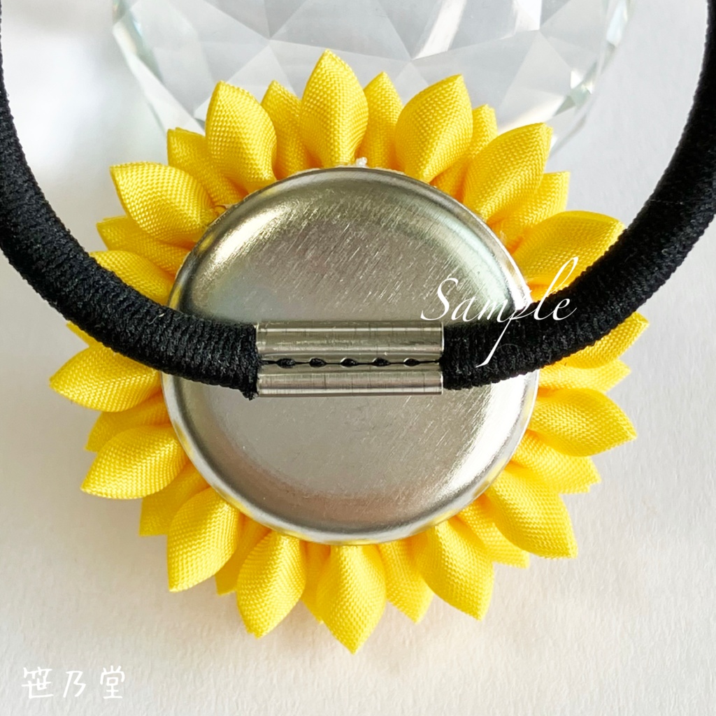 つまみ細工 ヘアゴム〜HALLOWEEN MOON〜