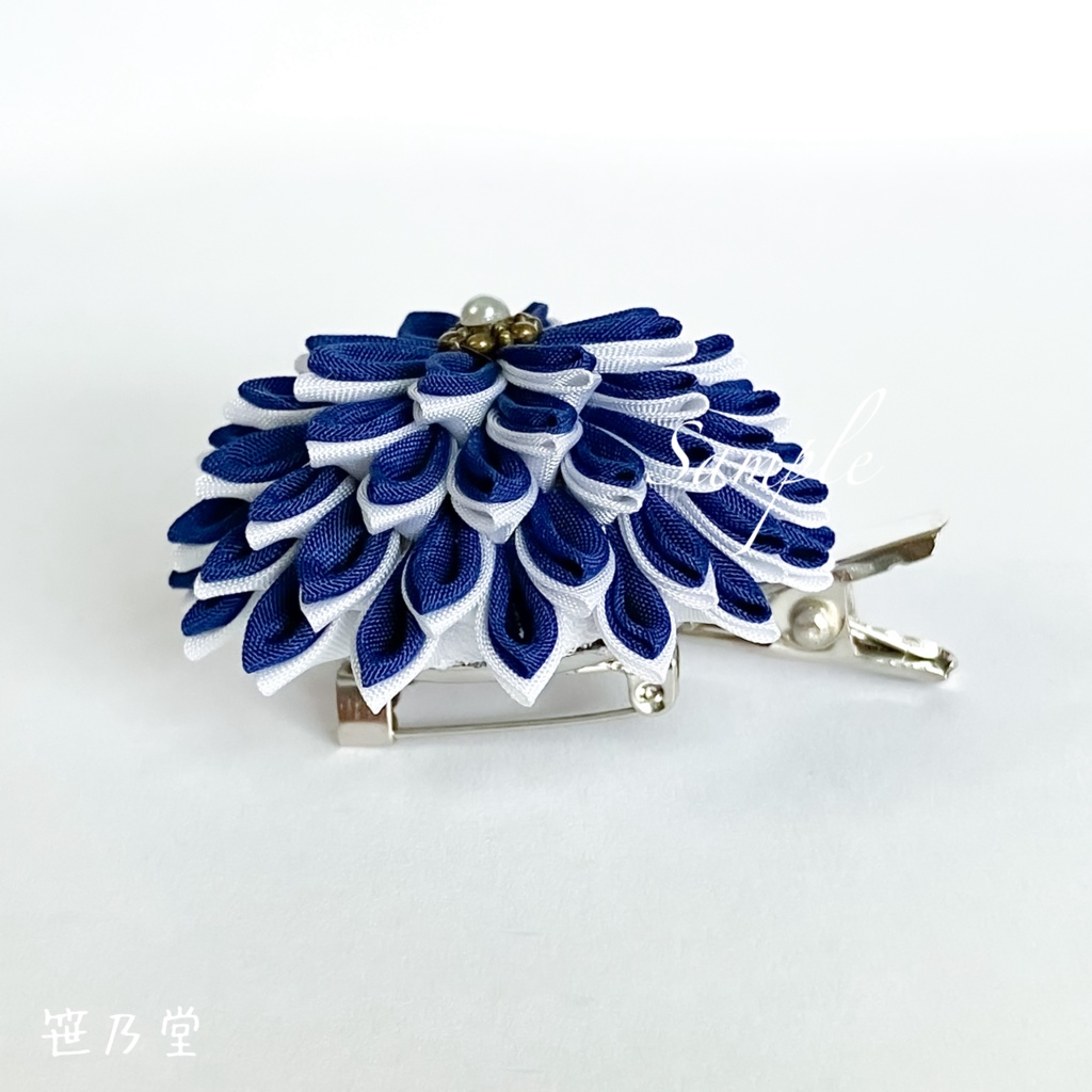 つまみ細工 和のクリップ〜月隠し〜