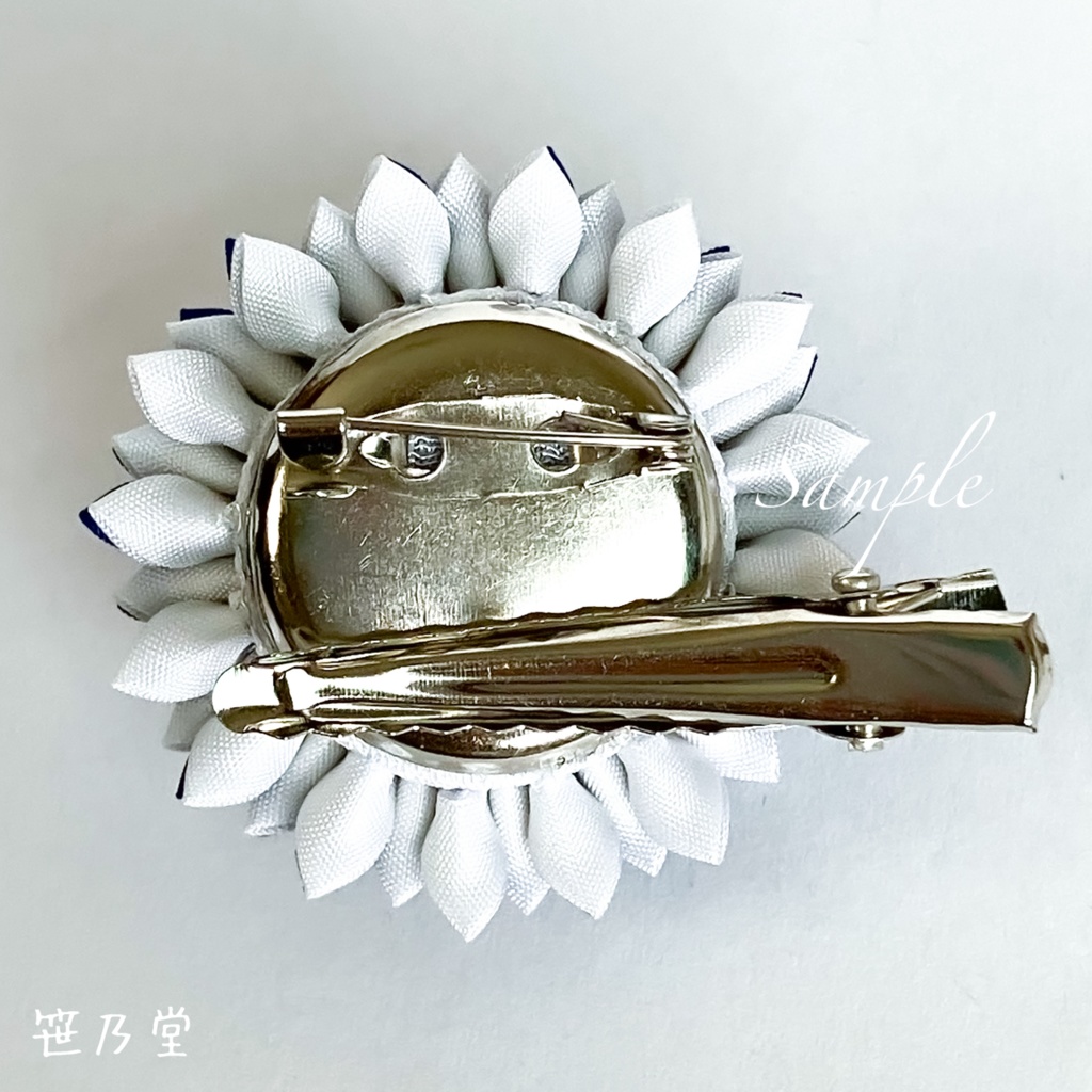 つまみ細工 和のクリップ〜月隠し〜