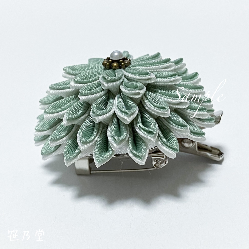 つまみ細工 和のクリップ〜夏去〜